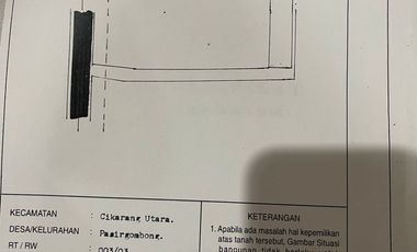Dijual Tanah Lokasi Strategis di Pasir Gombong, Cikarang Utara