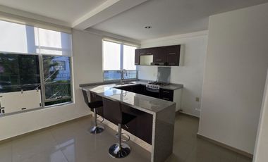 DEPARTAMENTO EN RENTA EXTERIOR MUY ILUMINADO EN SANTA CRUZ DEL MONTE