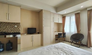 Disewakan Studio Bulanan Full Furnish di Apartemen Royal Mediterania Garden
