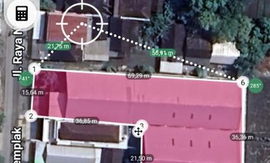 Dijual Gudang Zona Kuning Lokasi Strategis Ngemplak,Boyolali  Luas 1880m2