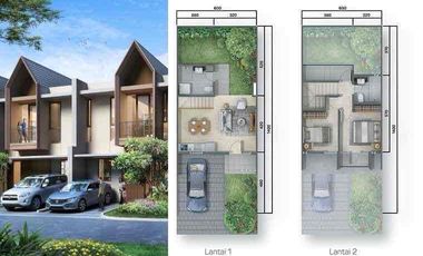 dijual cepat rumah minimalis semi furnish di summarecon mutiara makassar 2 lantai