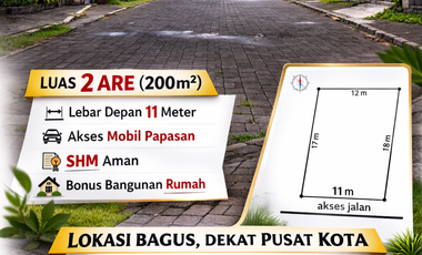 TANAH 2ARE DIJALAN BUNG TOMO DENPASAR