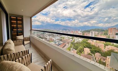 Amoblado Exclusivo Apartamento piso 23 Poblado