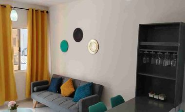 DEPARTAMENTO EN PLANTA BAJA AMOBLADO  DE 2 RECAMARAS CON PATIO EN JARDINES DE MAYAKOBA
