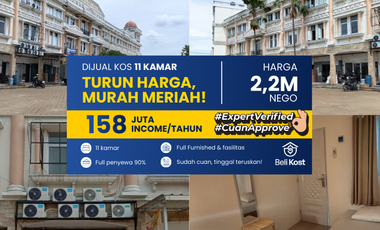 Jual Kosan Income 158 juta / Tahun Tinggal Jalankan, Akses dekat Rumah Sakit