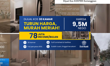 Kosan Income 78 juta / Bulan di Jual Cepat Tanpa Perantara