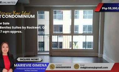 For Sale: 2 Bedroom in 8 Benitez Suites by Rockwell