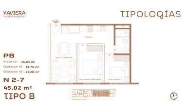 Departamento en preventa en Col. Roma Norte