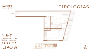 Departamento en preventa en Col. Roma Norte