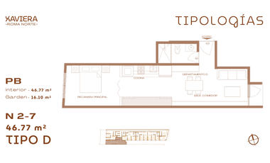 Departamento en preventa en Col. Roma Norte