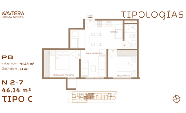 Departamento en preventa en Col. Roma Norte