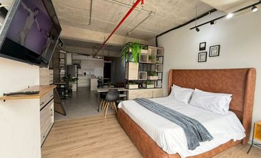 Amoblado HERMOSO Apartaestudio tipo loft Laureles