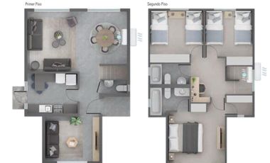 Casa de 3 dormitorio 3 baños en Linares.