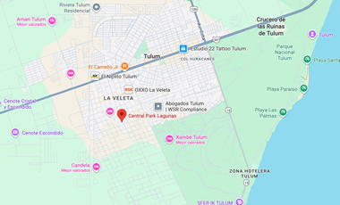 PH EN VENTA EN CALLE 12 LA VELETA , CENTRAL PARK LAGUNAS, TULUM