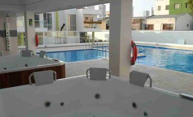 ARRIENDO APARTAMENTO AMOBLADO, DOS HABITACIONES, DOS BAÑOS, SALA, COMEDOR, COCINA, BALCÓN VISTA AL MAR,