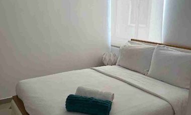 ARRIENDO APARTAMENTO AMOBLADO, DOS HABITACIONES, DOS BAÑOS, SALA, COMEDOR, COCINA, BALCÓN VISTA AL MAR,