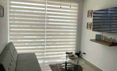 ARRIENDO APARTAMENTO AMOBLADO, DOS HABITACIONES, DOS BAÑOS, SALA, COMEDOR, COCINA, BALCÓN VISTA AL MAR,