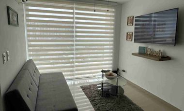 ARRIENDO APARTAMENTO AMOBLADO, DOS HABITACIONES, DOS BAÑOS, SALA, COMEDOR, COCINA, BALCÓN VISTA AL MAR,