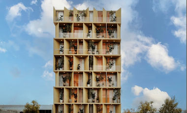 Venta de Departamento de 83m2 totales (39m2 habitables) con Terraza Privada de 37m2- en Col. Roma Sur #26-461