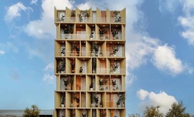 Venta de Departamento de 83m2 totales (39m2 habitables) con Terraza Privada de 37m2- en Col. Roma Sur #26-461