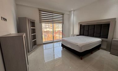 Departamento en renta semiamueblado en La Loma Grand View, Lomas de Angelópolis 2 | 140 m² | 2 recámaras