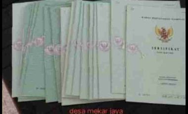 tanah luas subur satu blok