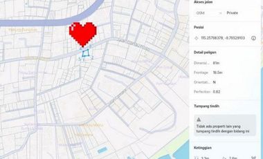 Tanah Komersil 4 Are Dijual, di Sisi Pantai Sanur, Denpasar Area