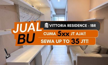 Jual Termurah Apartemen Vittoria Residence 1BR Full Furnished Dekat Puri Cengkareng