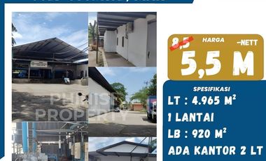 Gudang dijual di Kawasan Industri Makassar (KIMA), Daya, Biringkanaya, Makassar, Sulawesi Selatan