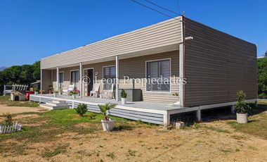 Leon Propiedades vende parcela con casa en zona comercial, sector El Ajial, Curacaví.