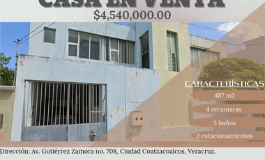 Casa en venta en Coatzacoalcos Veracruz