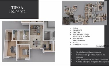 Departamentos en VENTA en Loma Alta desde $3,145,000 (entrega en 12 meses).