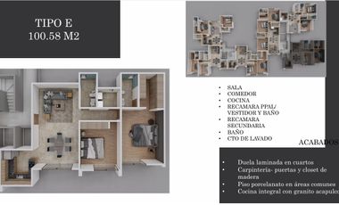 Departamentos en VENTA en Loma Alta desde $3,145,000 (entrega en 12 meses).