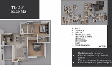 Departamentos en VENTA en Loma Alta desde $3,145,000 (entrega en 12 meses).