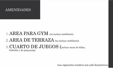 Departamentos en VENTA en Loma Alta desde $3,145,000 (entrega en 12 meses).