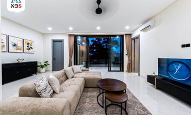 FOR SALE LUXURY VILLA WITH BEAUTY POOL, INTERIOR AND BALCONY AT CANGGU