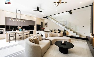 FOR SALE LUXURY VILLA WITH BEAUTY POOL, INTERIOR AND BALCONY AT CANGGU