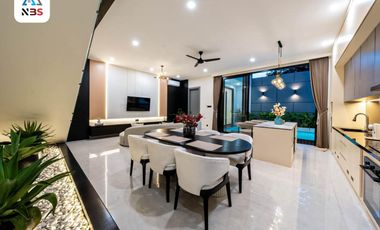 FOR SALE LUXURY VILLA WITH BEAUTY POOL, INTERIOR AND BALCONY AT CANGGU