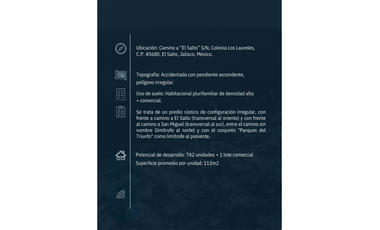 Terreno Fracc. Savanna en El Salto, Jalisco