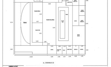 RUMAH LUAS BAGUS NYAMAN TERAWAT SIAP HUNI DI CIMANUK BANDUNG