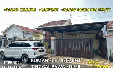 rumah type 100/162m2 di rindang asri jl.dukuh jaya 1 sei besar