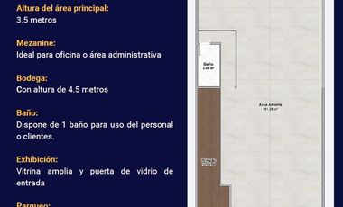 local comercial de arriendo alquiler en cuenca ecuador sector plaza europea