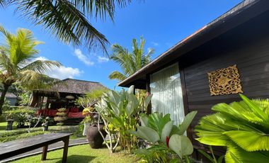 For Sale Balinese Classic Villa View Sawah & Gunung At Sidemen Karangasem Bali.