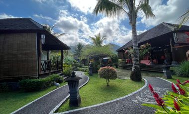 For Sale Balinese Classic Villa View Sawah & Gunung At Sidemen Karangasem Bali.
