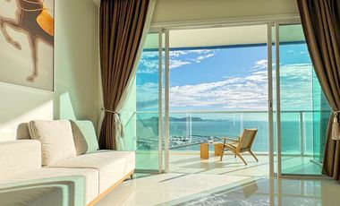 Luxury Beachfront Condo for Rent at Mövenpick White Sand Beach Pattaya  | 1BR | 19th Floor | Yacht Marina View