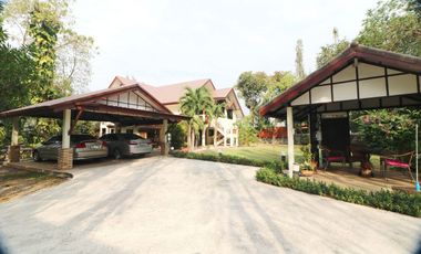 Thai Teak Character Home For Sale on 3,932 Sq. Mt., Nong Na Kham, Near Udon Thani City, Thailand
