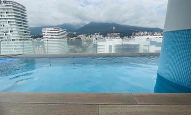 RENTA DEPARTAMENTO AMOBLADO EN NACIONES UNIDAS, EDIFICIO UNIQUE, 3 habitaciones cada una con su baño.