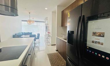 RENTA DEPARTAMENTO AMOBLADO EN NACIONES UNIDAS, EDIFICIO UNIQUE, 3 habitaciones cada una con su baño.