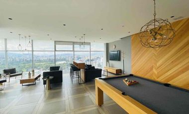 RENTA DEPARTAMENTO AMOBLADO EN NACIONES UNIDAS, EDIFICIO UNIQUE, 3 habitaciones cada una con su baño.