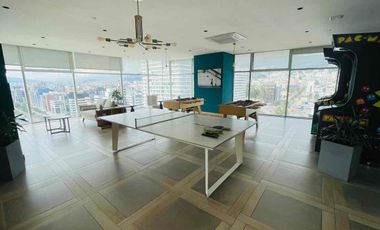 RENTA DEPARTAMENTO AMOBLADO EN NACIONES UNIDAS, EDIFICIO UNIQUE, 3 habitaciones cada una con su baño.